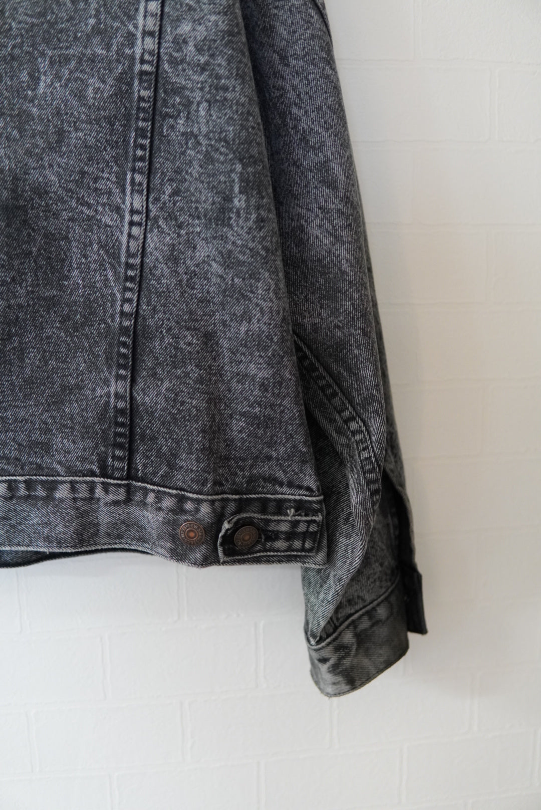 1988s Levi's 70507-0253 Black Denim Jacket made in USA.