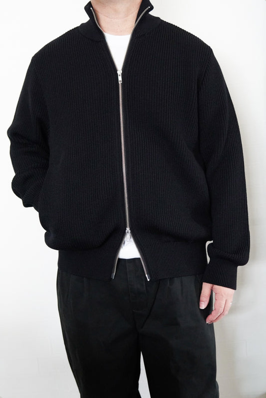 YONETOMI EX FINE WOOL RIB KNIT B/L.