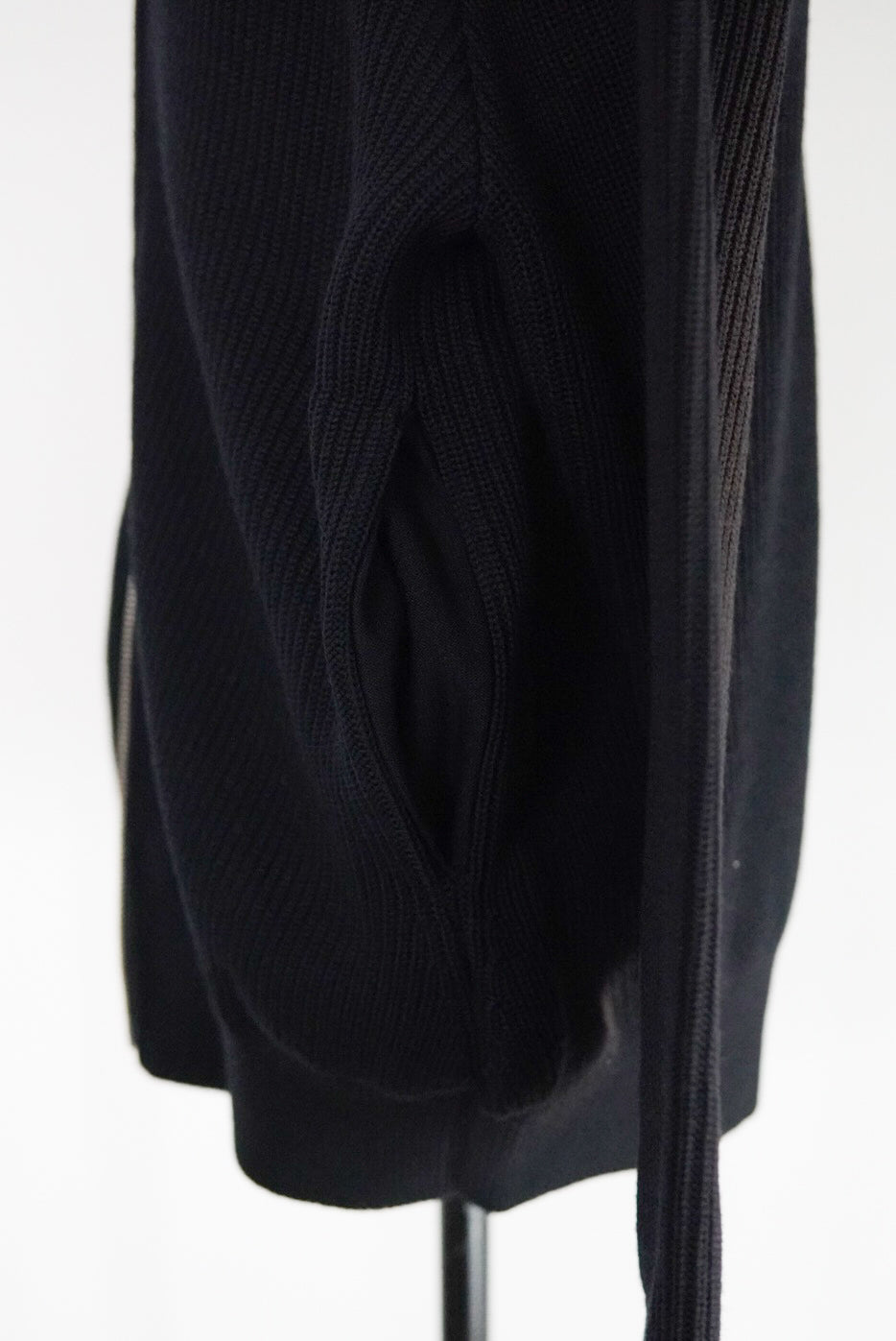 YONETOMI EX FINE WOOL RIB KNIT B/L.