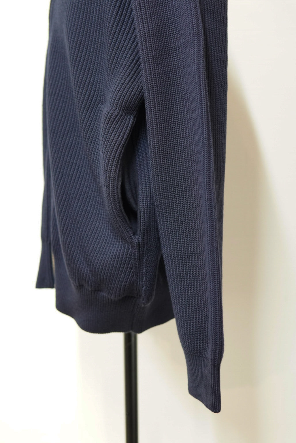 YONETOMI EX FINE WOOL RIB KNIT B/L.