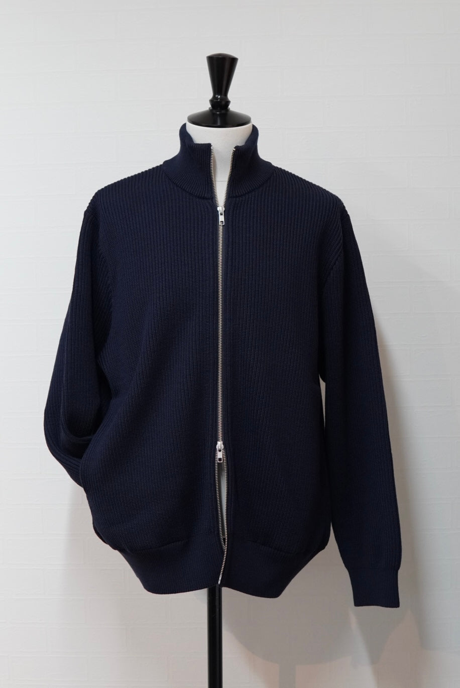YONETOMI EX FINE WOOL RIB KNIT B/L.