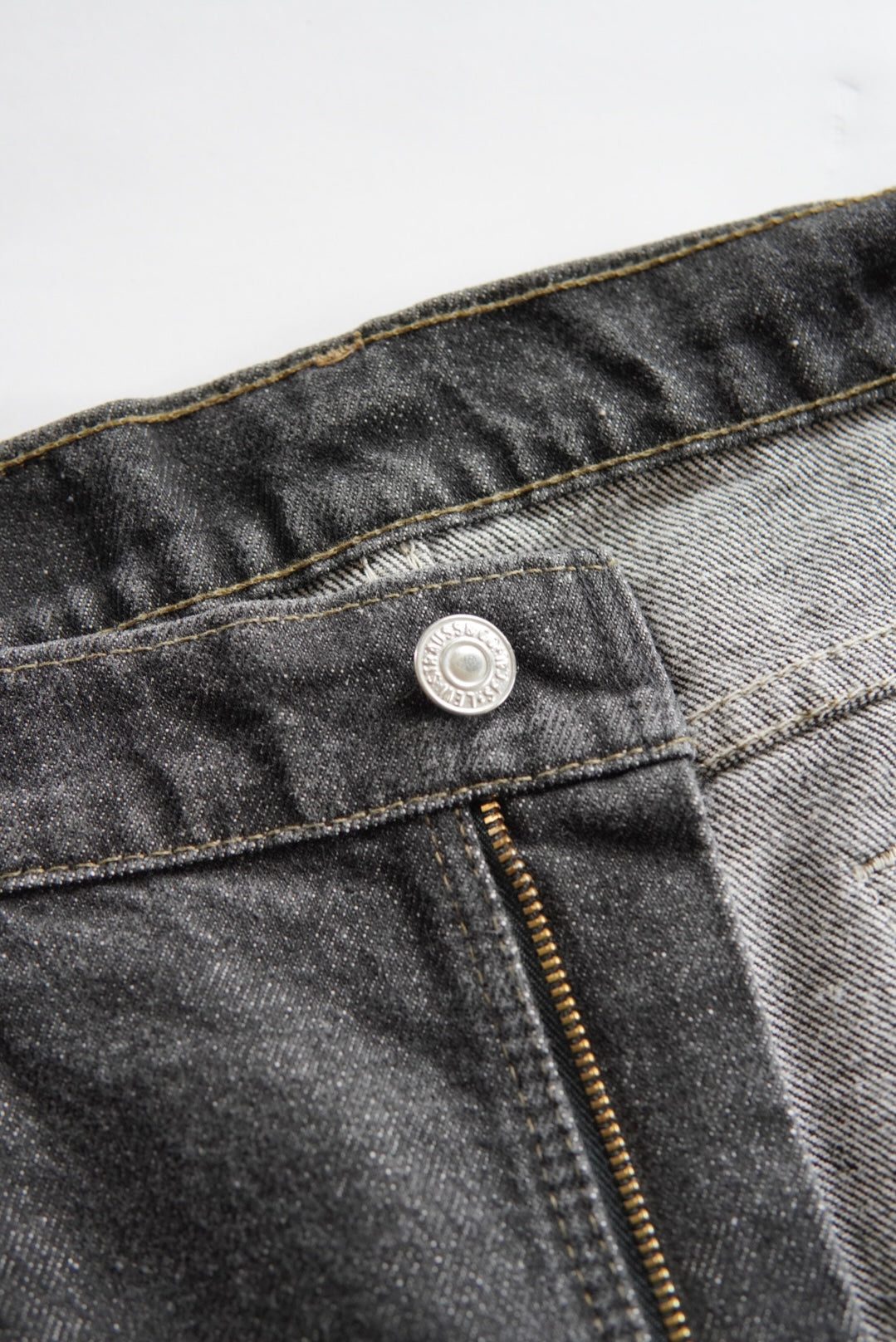 Levi's 505 Yarn-dyed Black Denim Pants made in USA.