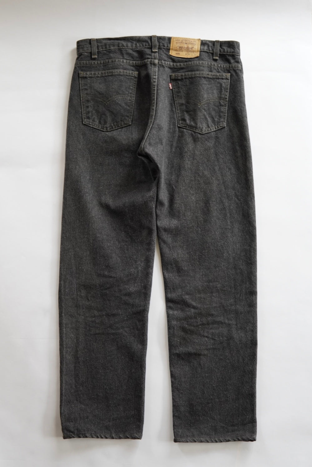 Levi's 505 Yarn-dyed Black Denim Pants made in USA.