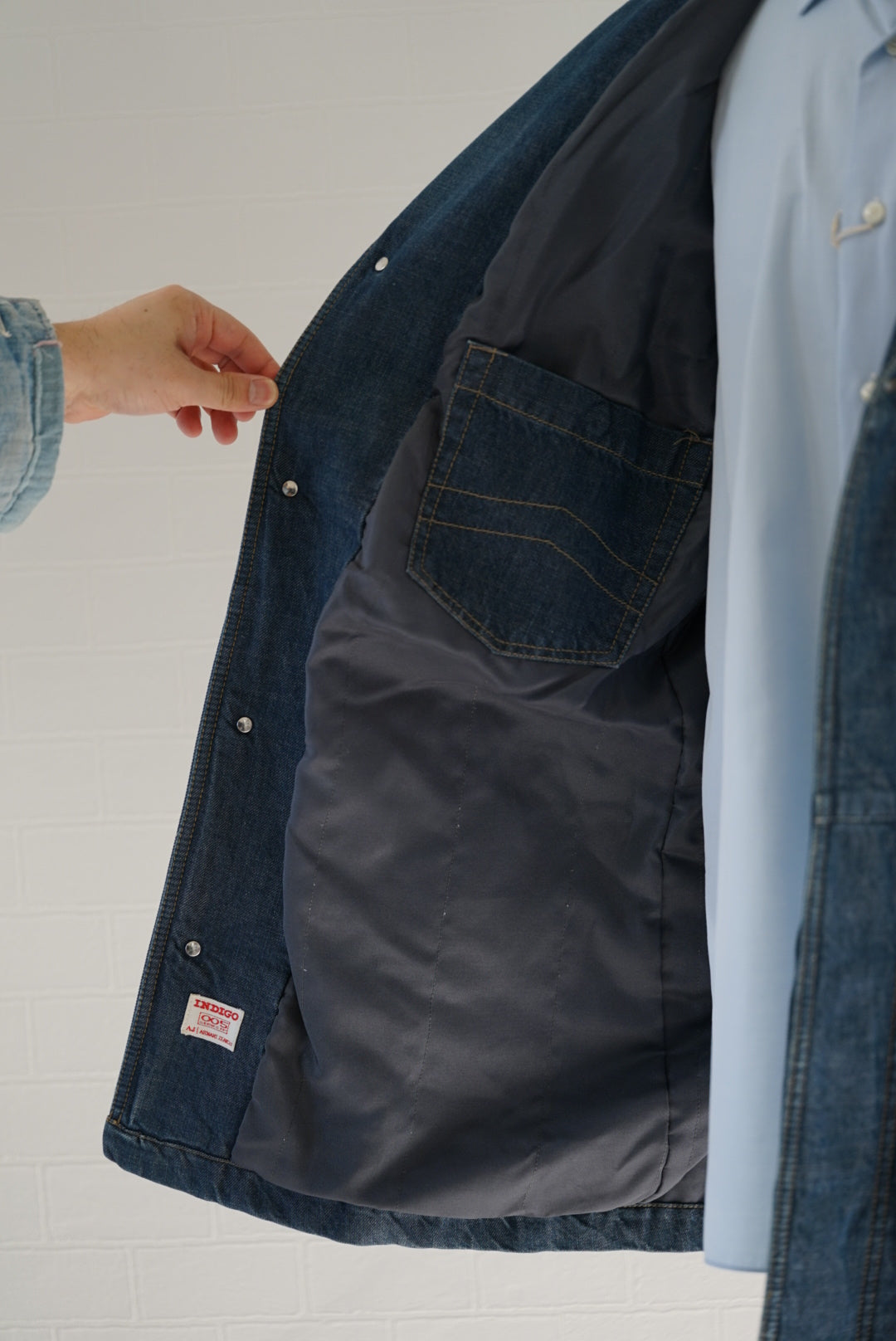 ARMANI JEANS Indigo Denim Jacket made in Italy.