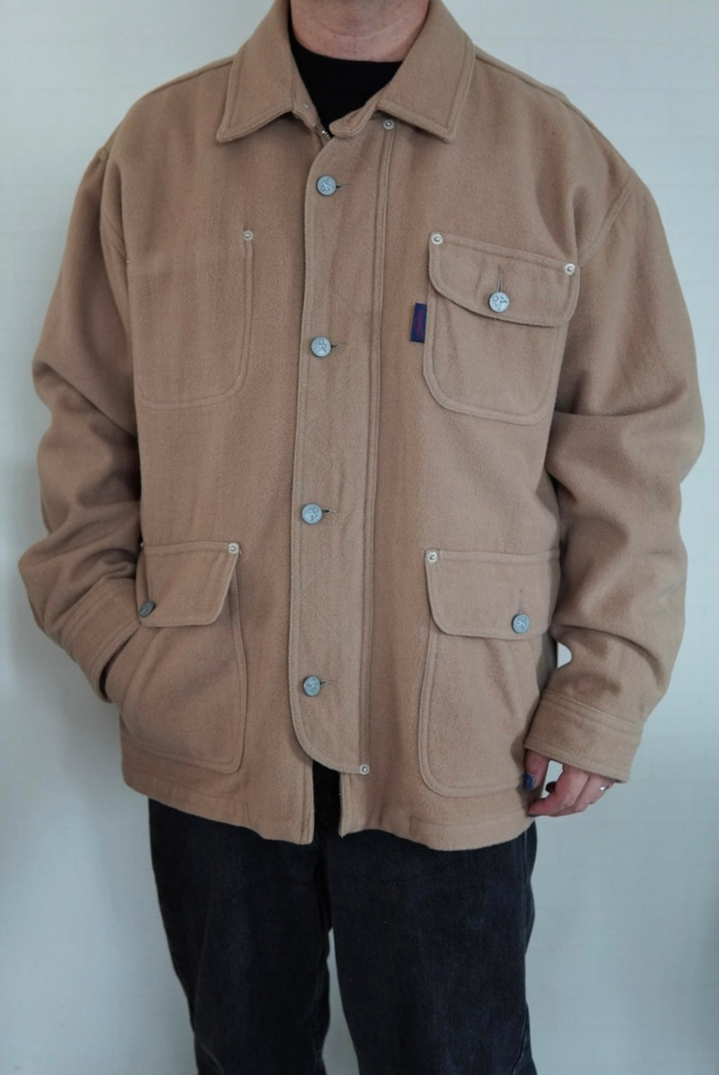 90s Calvin Klein Wool Blouson made in Peru.