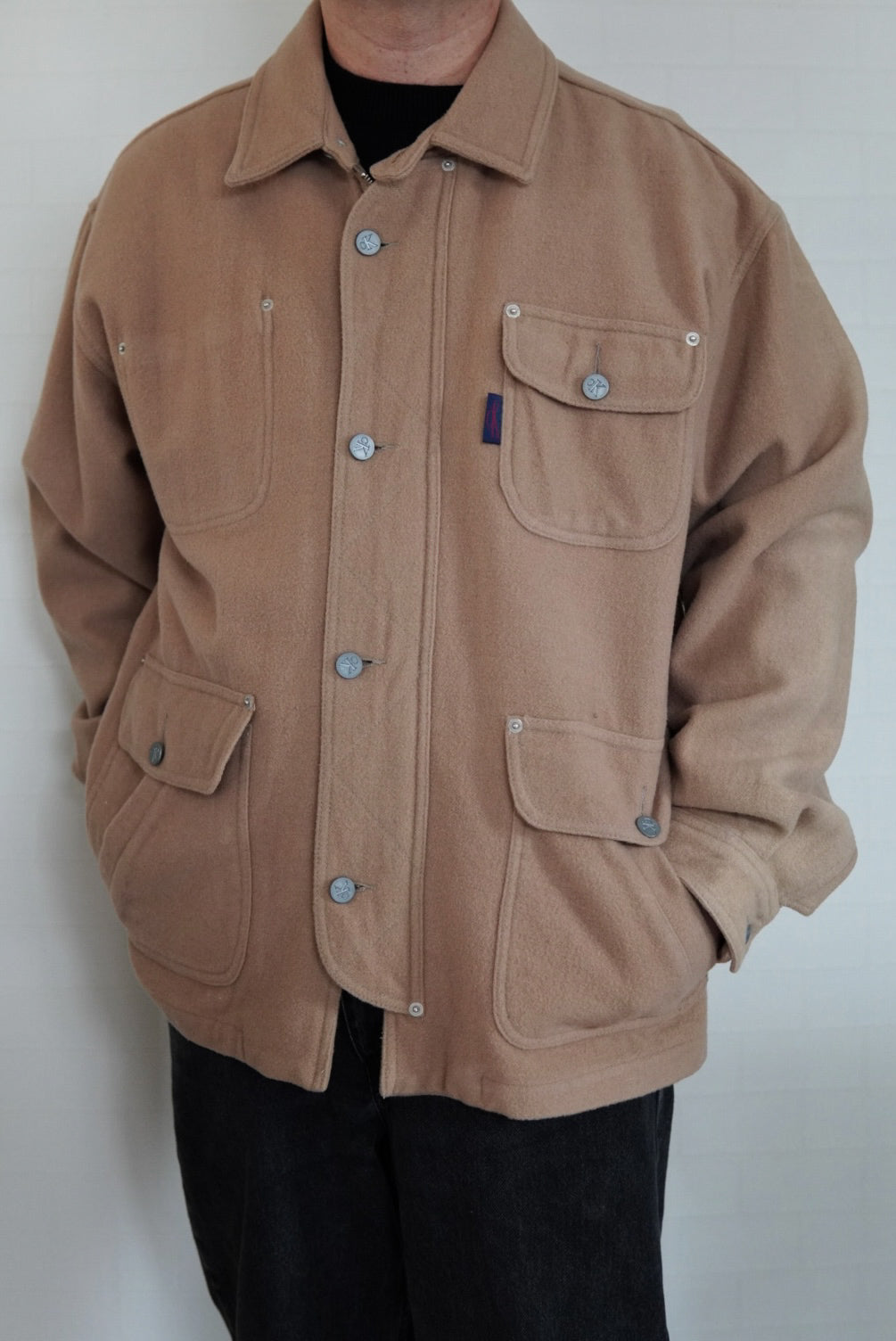 90s Calvin Klein Wool Blouson made in Peru.