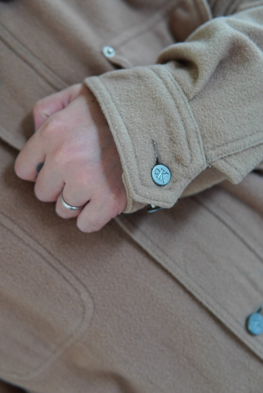 90s Calvin Klein Wool Blouson made in Peru.