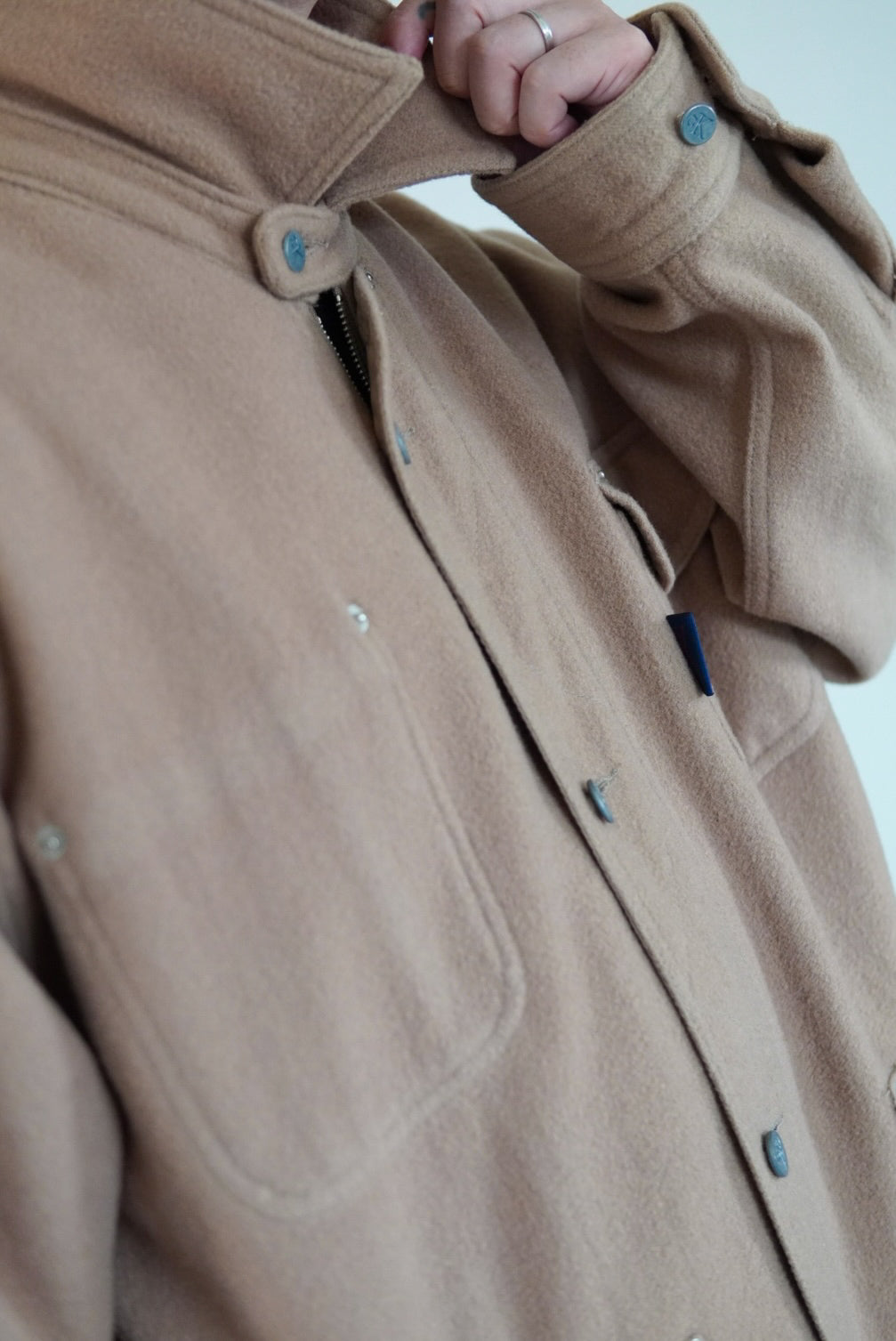 90s Calvin Klein Wool Blouson made in Peru.