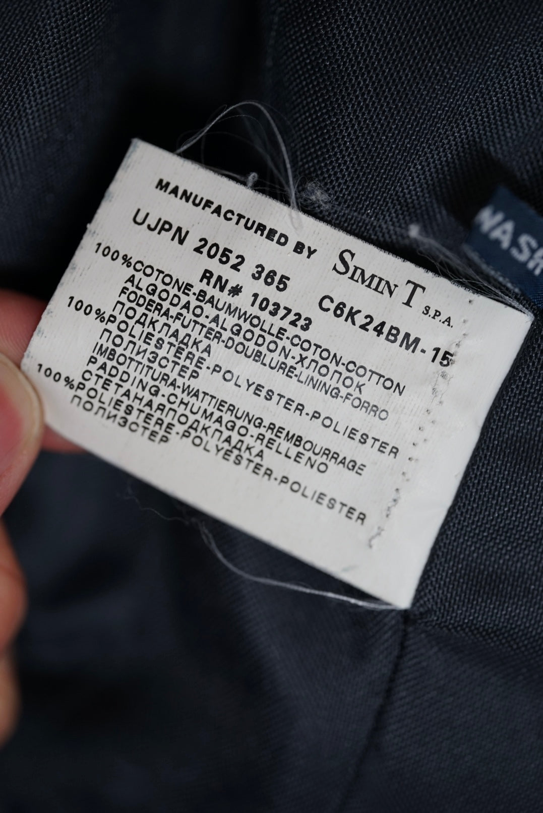 ARMANI JEANS Indigo Denim Jacket made in Italy.