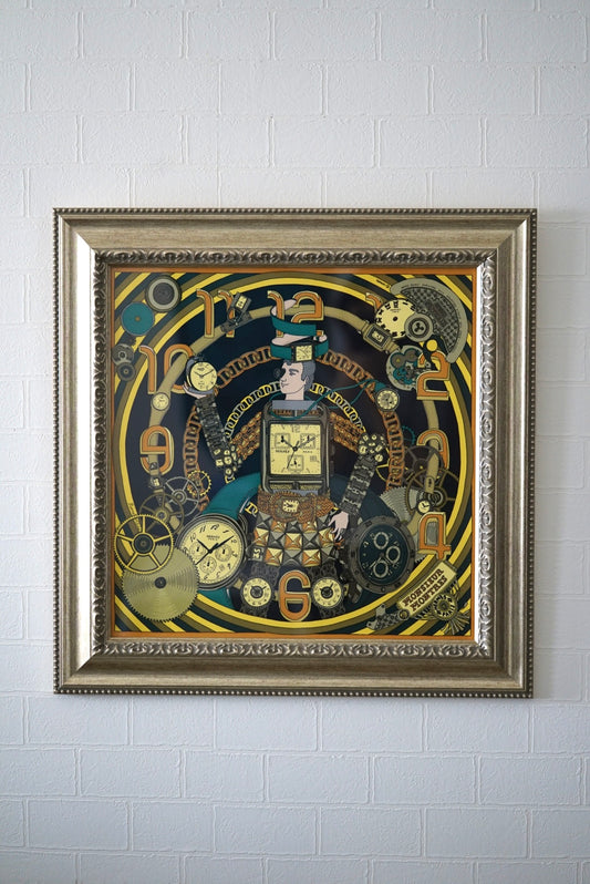 HERMÈS Carré 45 "Monsieur Montres"