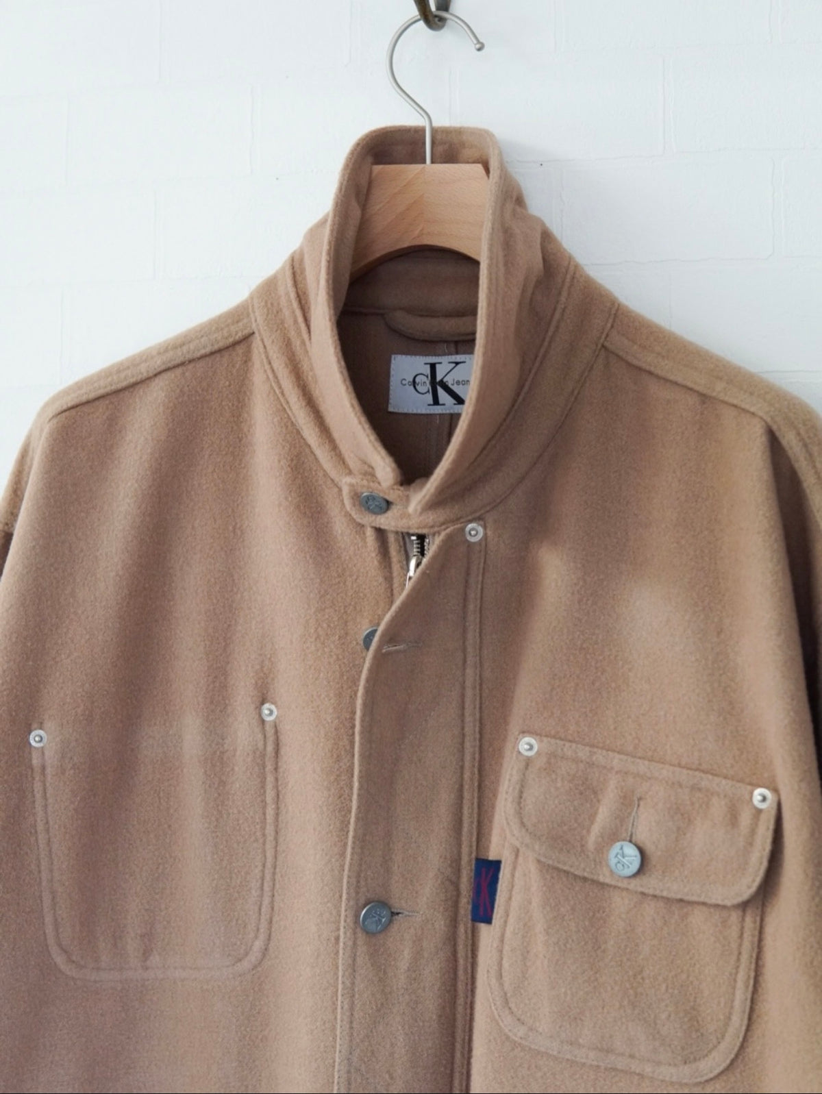90s Calvin Klein Wool Blouson made in Peru.